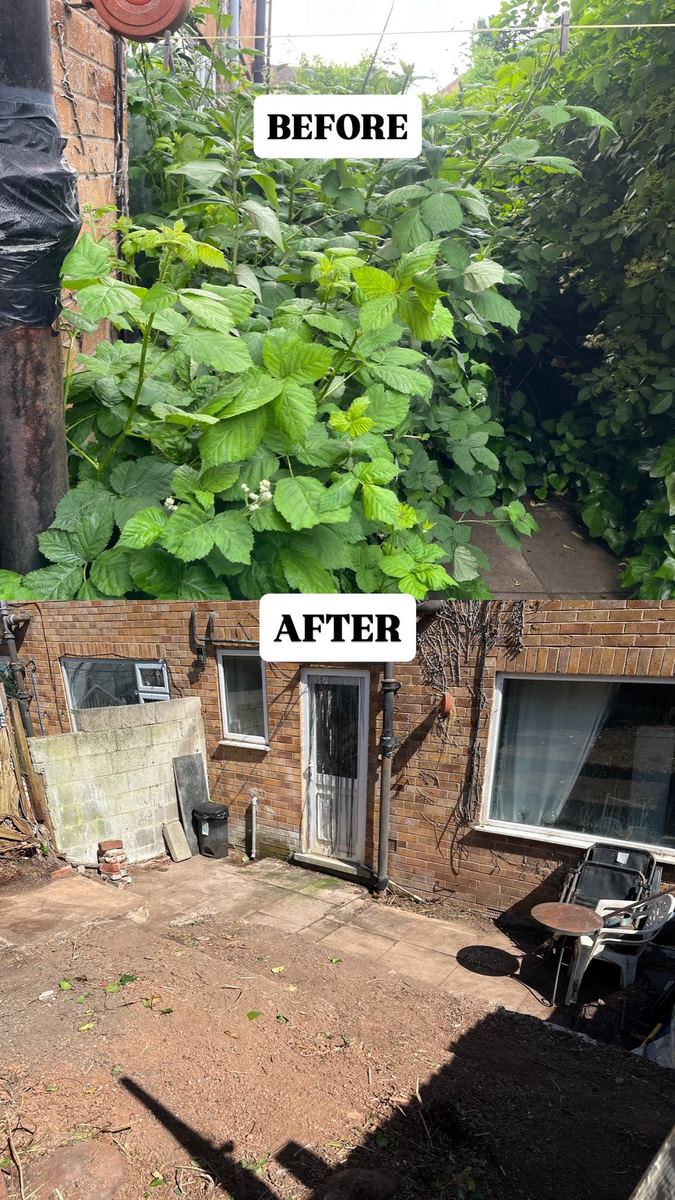 Garden Clearance before and after